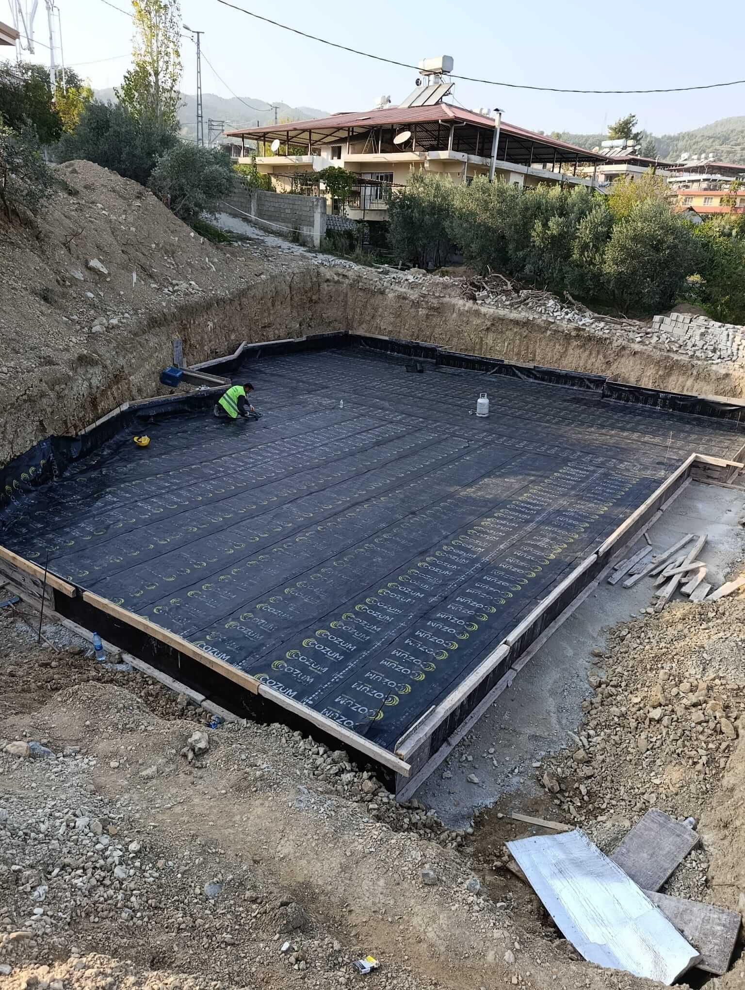 Bodrum kat su yalıtımı uygulaması — temel izolasyon